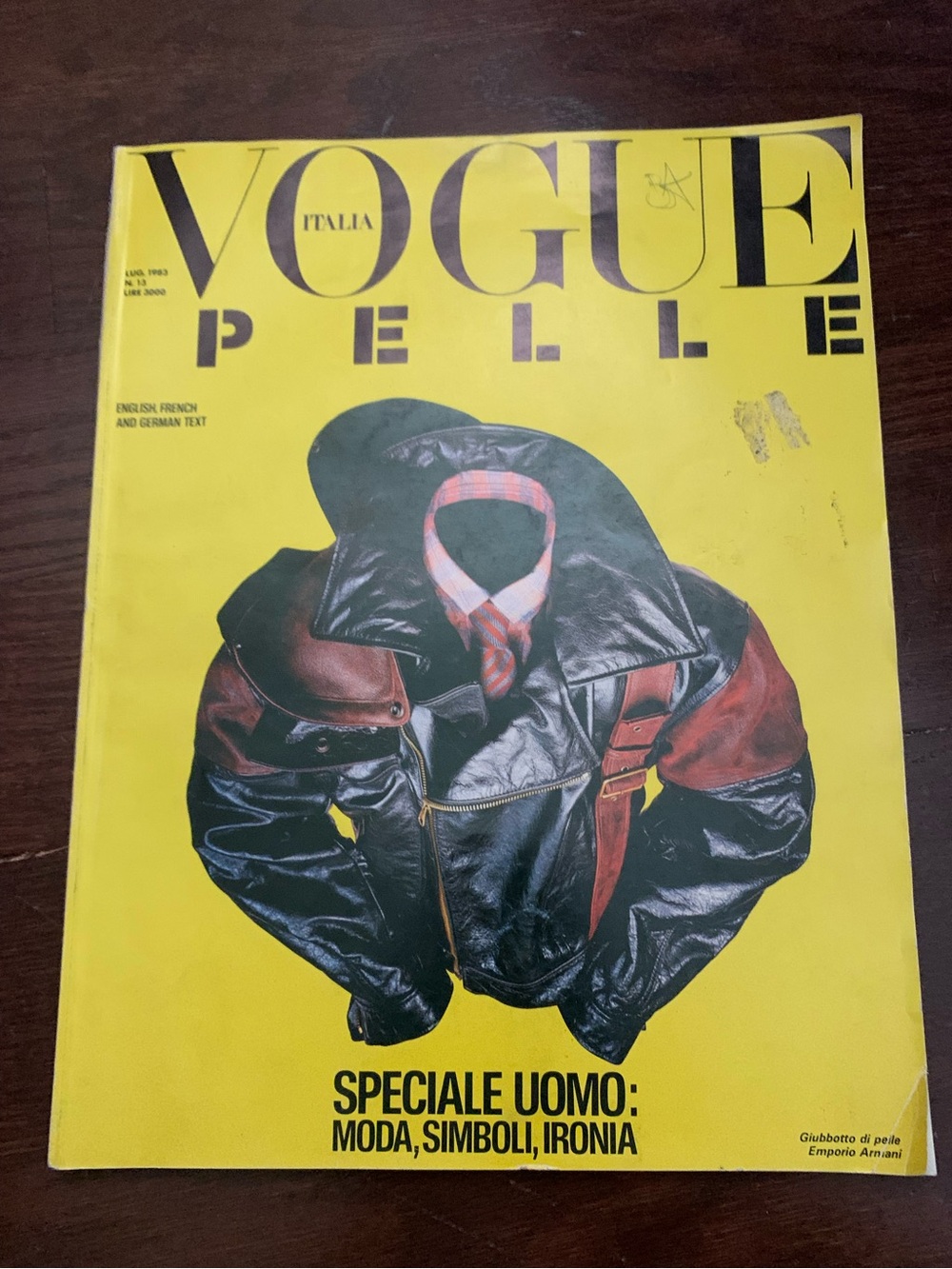 Italian Vogue Pelle vintage 1983